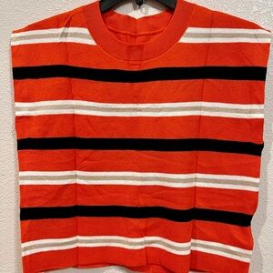 Striped Orange Women's Top
